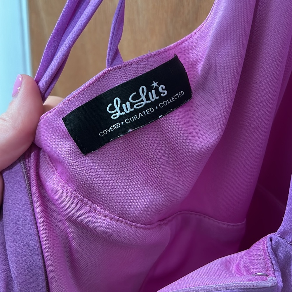 Lulu’s Strappy Together Orchid Purple Dress - Picture 6 of 9